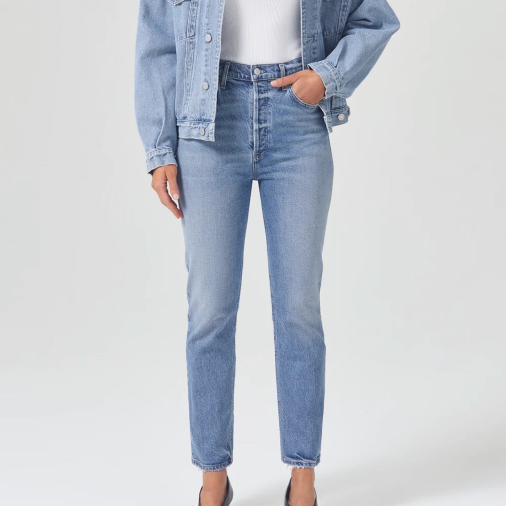 Agolde Nico high waist straight jeans